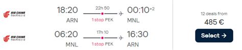 ARN to MNL 2021: Stockholm to Manila Flights .